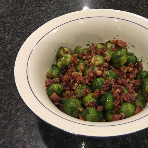 Grilled Brussels Sprouts with Bacon