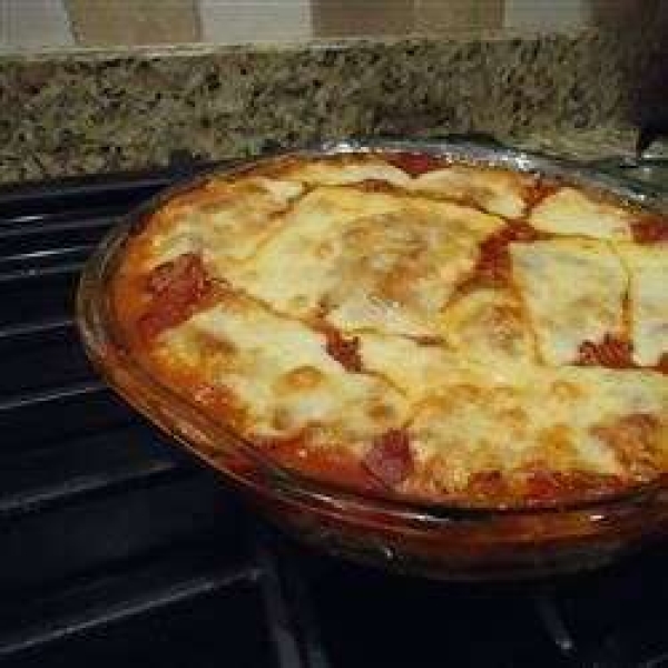 Baked Polenta with Sausage