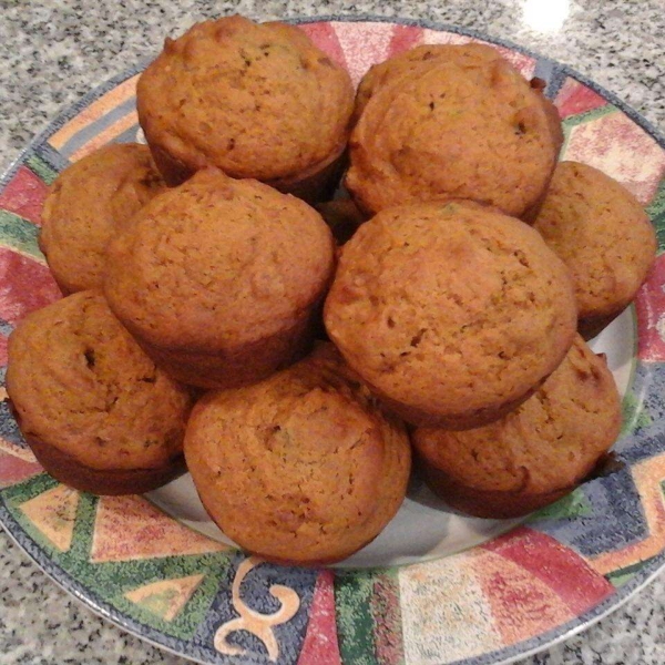 Pumpkin Wheat Honey Muffins