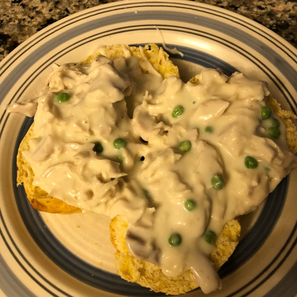 Creamed Chicken for Biscuits