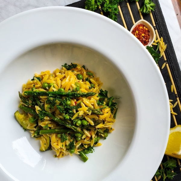 Spring Orzo Risotto