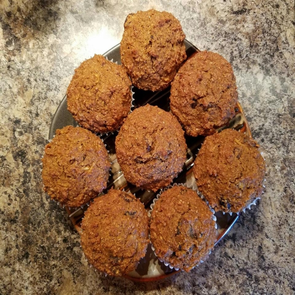 Pumpkin Spice Healthy Bran Muffins