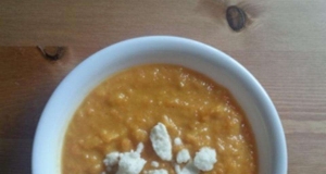 Curried Sweet Potato, Carrot, and Apple Soup