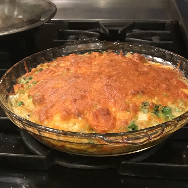 Deep Dish Pea and Vegetable Casserole