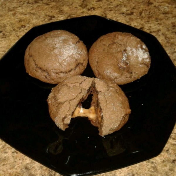 Rolo-Filled Chocolate Cookies
