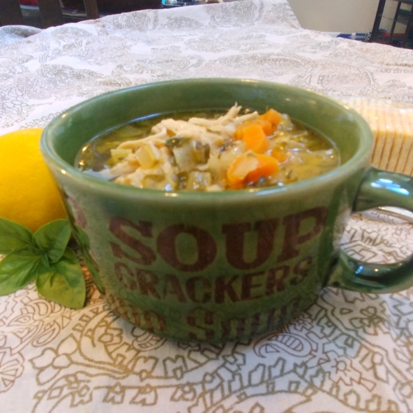 Lemon-Pesto Chicken Soup