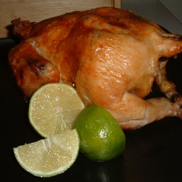 Beer Roasted Lime Chicken