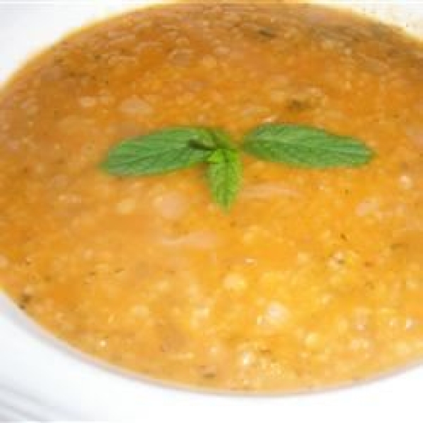 Turkish Red Lentil 'Bride' Soup