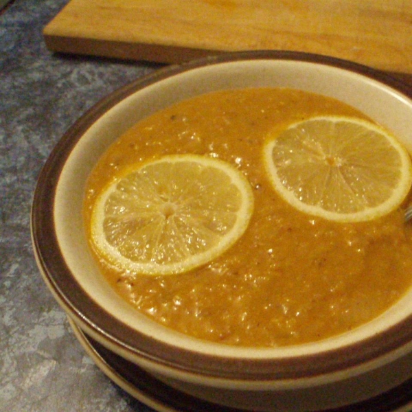 Turkish Red Lentil 'Bride' Soup