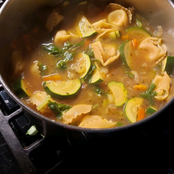 Tortellini in Chicken Broth