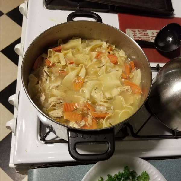 Cold-Busting Ginger Chicken Noodle Soup