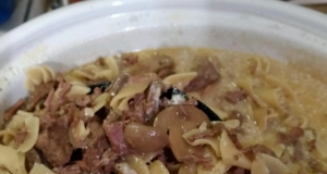 Slow Cooker Venison Stroganoff