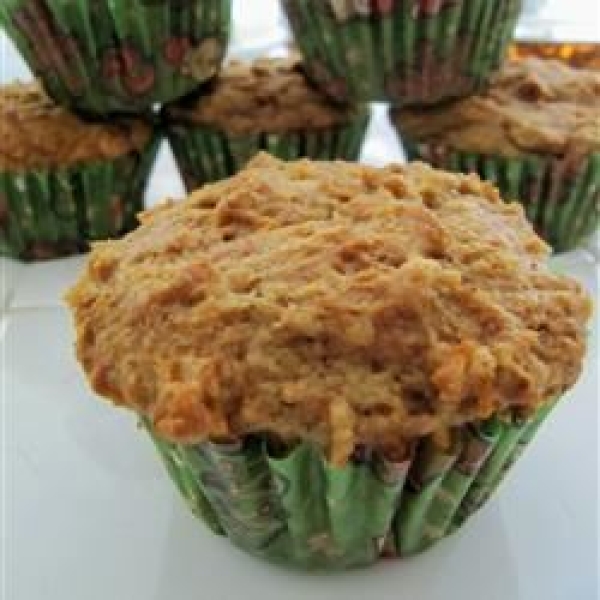 Whole Wheat Carrot-Raisin Muffins