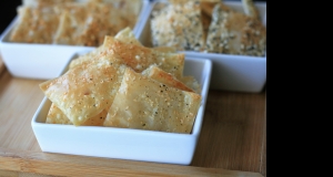 Truffle-Parmesan Phyllo Crackers