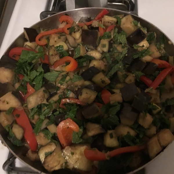 Vegan Eggplant Curry with Fresh Mint