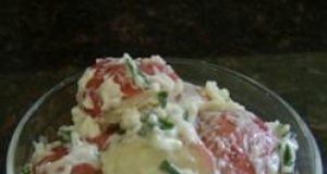 Red Potato Salad with Sour Cream and Chives