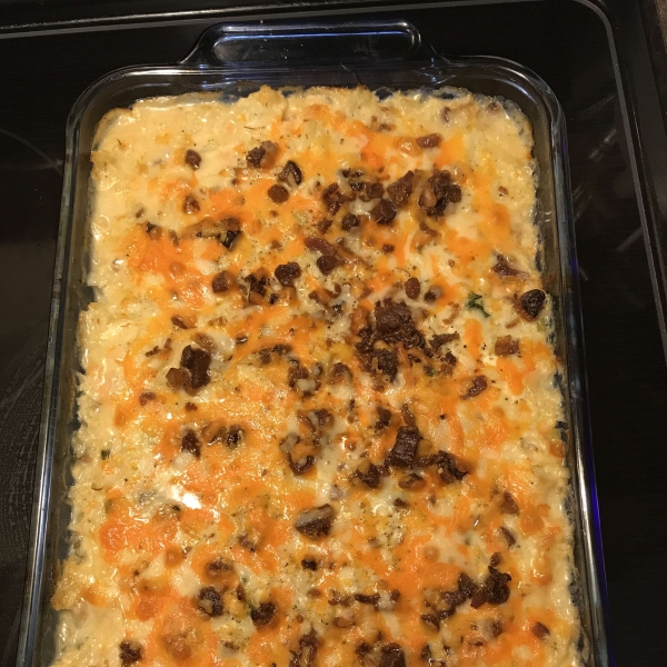 Low-Carb, Twice-Baked Cauliflower Casserole