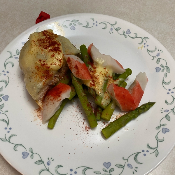 Baked Chicken Oscar Dinner (Yep, the Whole Shebang)