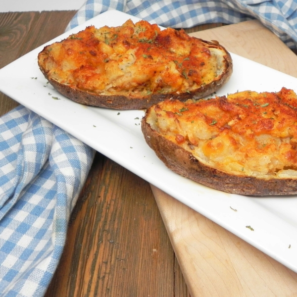 Cheesy Onion Dip-Stuffed Potatoes