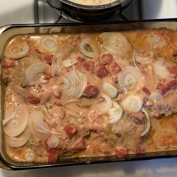 Baked Pork Chops in Mushroom Sauce