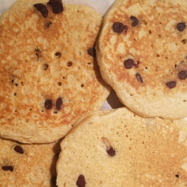 Whole Wheat Chocolate Chip Pancakes