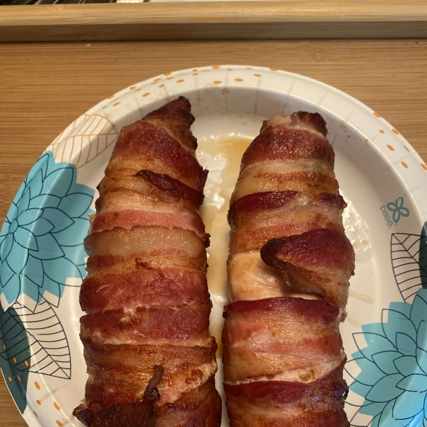 Bacon-Wrapped Stuffed Chicken Breasts in the Air Fryer