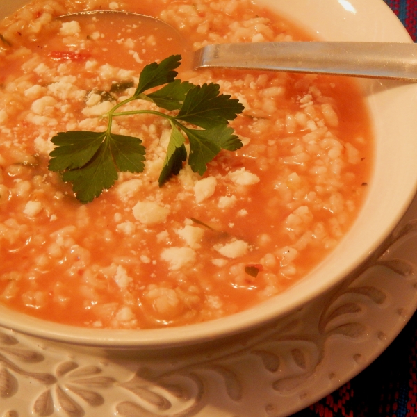 Mexican Rice Soup (Sopa Aguada de Arroz)