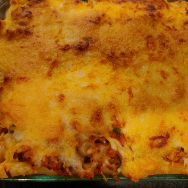 Baked Penne with Kale and Zucchini