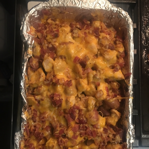 Buffalo Chicken and Potato Casserole