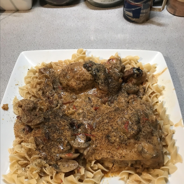 My Mother's Chicken Paprikash