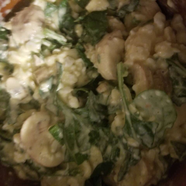 Egg, Spinach, and Mushroom Slow Cooker Casserole