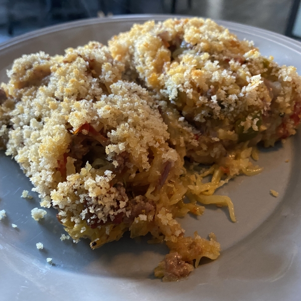 Spaghetti Squash Beef Casserole