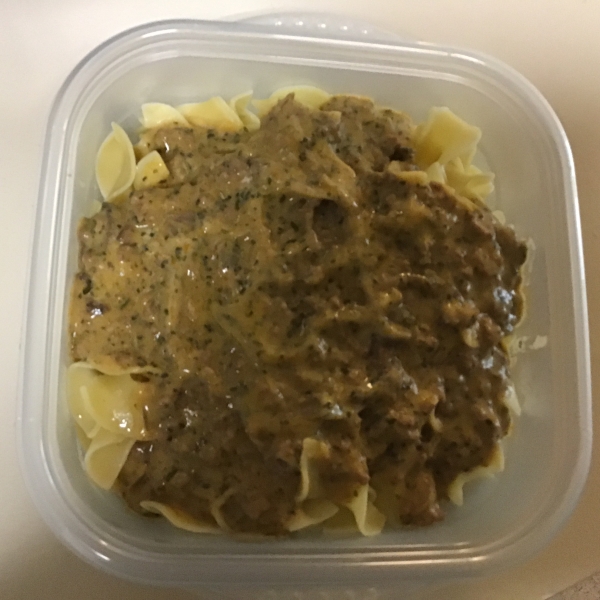 Creamy Beef Stroganoff