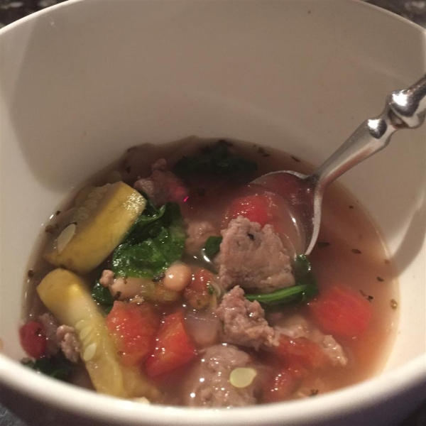 Tuscan Bean, Chicken, and Italian Sausage Soup