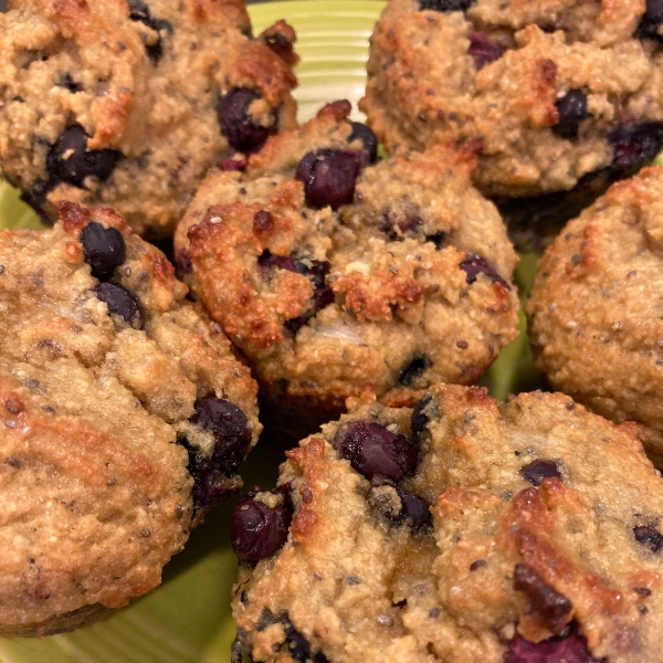 Banana Blueberry Almond Flour Muffins (Gluten-Free)