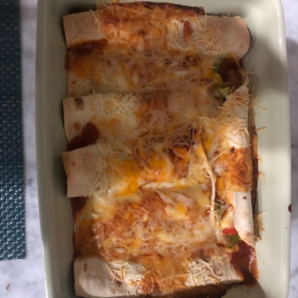 Black Bean and Veggie Enchiladas