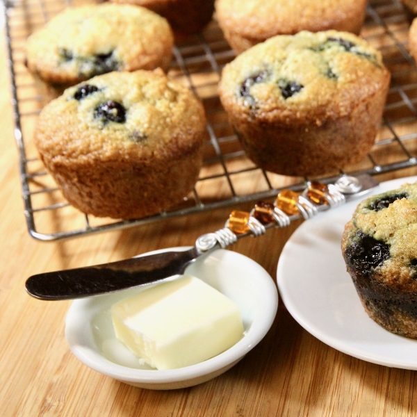 Almond Flour Blueberry Muffins