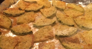 Vegan Crispy Baked Zucchini Rounds