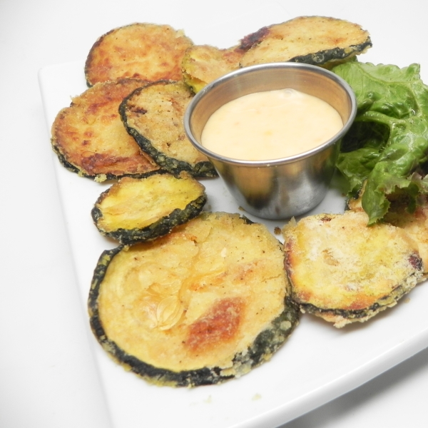 Vegan Crispy Baked Zucchini Rounds