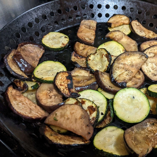 Grilled Eggplant and Zucchini