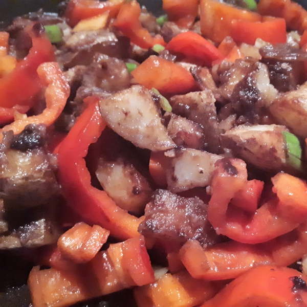 Fiery Red Pepper Potatoes