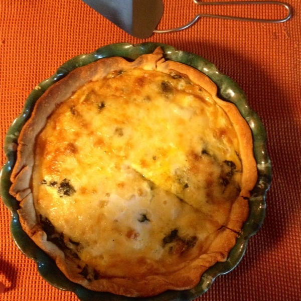 Vegetarian Quiche Florentine