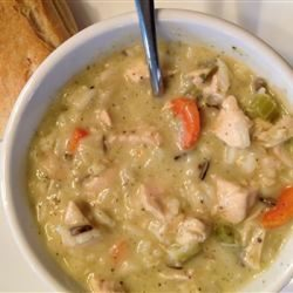 Copycat Cream of Chicken and Wild Rice Soup