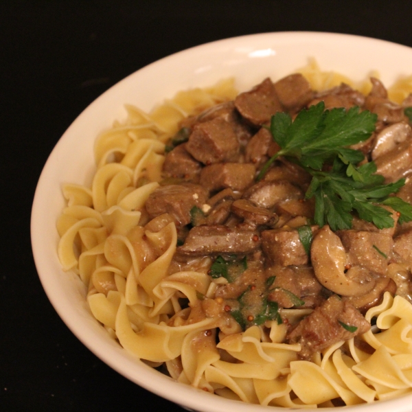 Classic Beef Stroganoff in a Slow Cooker