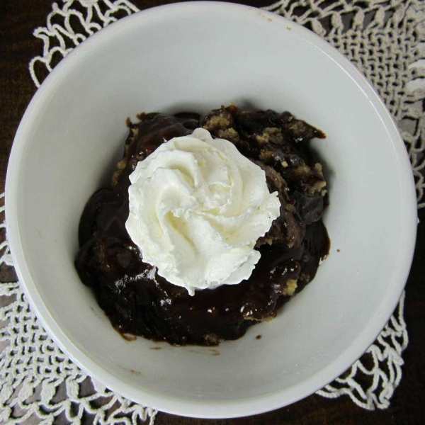 Microwave Hot Fudge Peanut Butter Pudding