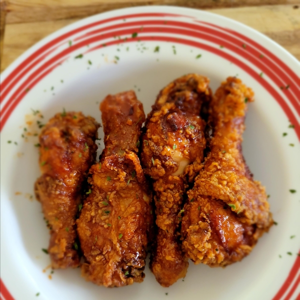 Spicy Korean Fried Chicken with Gochujang Sauce