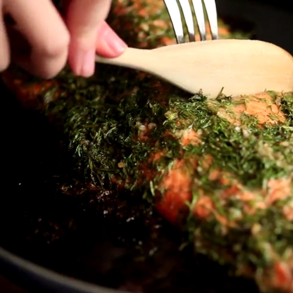 Oven-Baked Salmon with Herbs