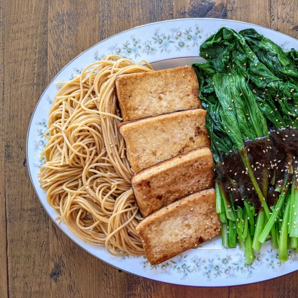 Gailan (Chinese Broccoli) with Tofu