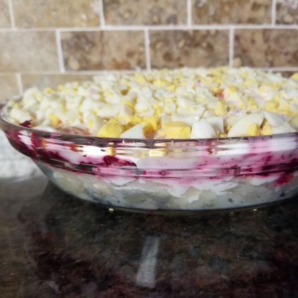 Russian Beet Salad with Herring