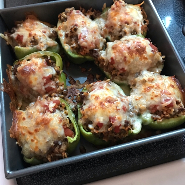 Ali's Stuffed Green Peppers